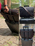 RUSTIC TOWN Leather Messenger Bag for Men Women - Full Grain Leather Laptop Satchel Office Shoulder Bag (16 - Inch, Dark Brown)