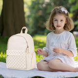 Ryushoyo Toddler Backpack 14 Inch Kids Backpacks for Boys and Girls Classic Design Canvas School Bags with Chest Strap