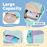 Ryushoyo Toddler Backpack 14 Inch Kids Backpacks for Boys and Girls Classic Design Canvas School Bags with Chest Strap