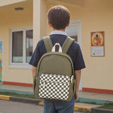 Ryushoyo Toddler Backpack 14 Inch Kids Backpacks for Boys and Girls Classic Design Canvas School Bags with Chest Strap