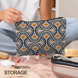 RYYCDOI Boho Makeup Bag Gifts for Women, Sunset Leaf Aesthetic Makeup Pouch