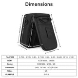 S - ZONE Camera Bag Waterproof Shockproof Lens Case Camera Insert Bag Practical Padded DSLR SLR Camera Protection Insert Bag Lens Cases for Mirrorless Lens Cable Accessories, Black, Small, Casual