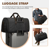 S - ZONE Carry On Garment Bag for Travel Convertible Garment Duffle Bag Suit Bags for Men Women Travel 2 in 1 Hanging Suitcase Business Travel Bag with Toiletry Bag, Black, 50l