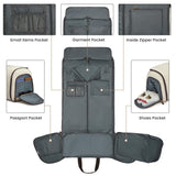 S - ZONE Carry On Garment Bag for Travel Convertible Garment Duffle Suit Bags for Men Women 2 in 1 Hanging Suitcase Business 50L