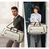 S - ZONE Carry On Garment Bag for Travel Convertible Garment Duffle Suit Bags for Men Women 2 in 1 Hanging Suitcase Business 50L