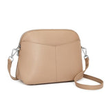 S-ZONE Crossbody Bags for Women Trendy Small Cross Body Purse for Woman Vegan Leather Designer Shoulder Bag Travel Everyday Nude