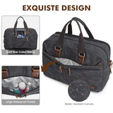 S-ZONE Expandable Duffle Bag for Travel 33L 50L Canvas Weekender Overnight Bags Men Women