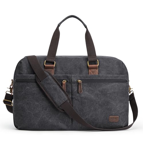 S-ZONE Expandable Duffle Bag for Travel 33L 50L Canvas Weekender Overnight Bags Men Women | Backpacks4Less