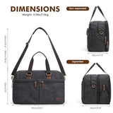 S-ZONE Expandable Duffle Bag for Travel 33L 50L Canvas Weekender Overnight Bags Men Women