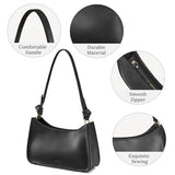 S-ZONE Leather Shoulder Bags for Women Small Shoulder Purse Handbags Clutch Hobo Bag Cute Purses