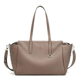 S-ZONE Leather Tote Bag for Women Large Shoulder Bags Crossbody Handbag Work Purse Travel Trip