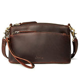 S-ZONE Small Genuine Leather Crossbody Bags for Women Purse and Handbag Wristlet | Backpacks4Less