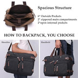 Saddhu Laptop Tote Bag for Women Men, Black, 16 Inch