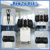 Sadnyy 6 Pack Luggage Straps for Suitcases, Adjustable Travel Belt to Add a Bag, Suitcase Connector Straps for Carry on Luggage Bungee Elastic Travel Accessories with Backpack Attachment (Novel Style)