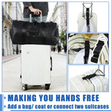Sadnyy 6 Pack Luggage Straps for Suitcases, Adjustable Travel Belt to Add a Bag, Suitcase Connector Straps for Carry on Luggage Bungee Elastic Travel Accessories with Backpack Attachment (Novel Style)