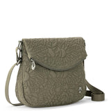 Sakroots Foldover Crossbody Bag in Eco - Twill with Adjustable Strap, Olive Spirit Desert Quilted