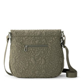 Sakroots Foldover Crossbody Bag in Eco - Twill with Adjustable Strap, Olive Spirit Desert Quilted