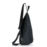 Sakroots On The Go Large Sling Backpack in Eco - Twill, Convertible Crossbody Bag, Black Spirit Desert