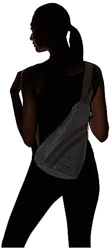 Sakroots On The Go Sling Bag for Women in Eco - Twill, Large Convertible Crossbody Backpack With Main Zipper Closer, Made From Recycled Materials - Black Spirit Desert 2