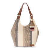 Sakroots Roma Expandable Shopper – Versatile Tote Bag with Expandable Design, Zipper Closure & Multiple Pockets for Work, Travel or Everyday Use - Tobacco Batik Woven