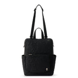 Sakroots womens Eco - twill Convertible Loyola Backpack in Eco Twill Adjustable Crossbody Strap Multifunctional Bag with Laptop Compartmen, Quilted Black Spirit Desert, One Size US