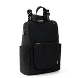 Sakroots womens Eco - twill Convertible Loyola Backpack in Eco Twill Adjustable Crossbody Strap Multifunctional Bag with Laptop Compartmen, Quilted Black Spirit Desert, One Size US