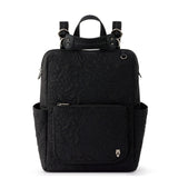 Sakroots womens Eco - twill Convertible Loyola Backpack in Eco Twill Adjustable Crossbody Strap Multifunctional Bag with Laptop Compartmen, Quilted Black Spirit Desert, One Size US
