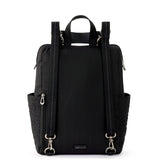 Sakroots womens Eco - twill Convertible Loyola Backpack in Eco Twill Adjustable Crossbody Strap Multifunctional Bag with Laptop Compartmen, Quilted Black Spirit Desert, One Size US