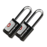 Samsonite 2 Pack Key Lock, TSA Approved Travel Lock, Black