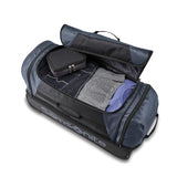 Samsonite Andante 2 Wheeled Duffel Bag – 22-Inch Durable Rolling Luggage with Inline Skate Wheels, Push-Button Handle & Spacious Compartments – Travel-Friendly and Lightweight - Elemental Blue