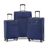 Samsonite Ascella 3.0 Softside Expandable Luggage with Spinner Wheels, 3 - Piece Set (20/24/28), Sapphire Blue