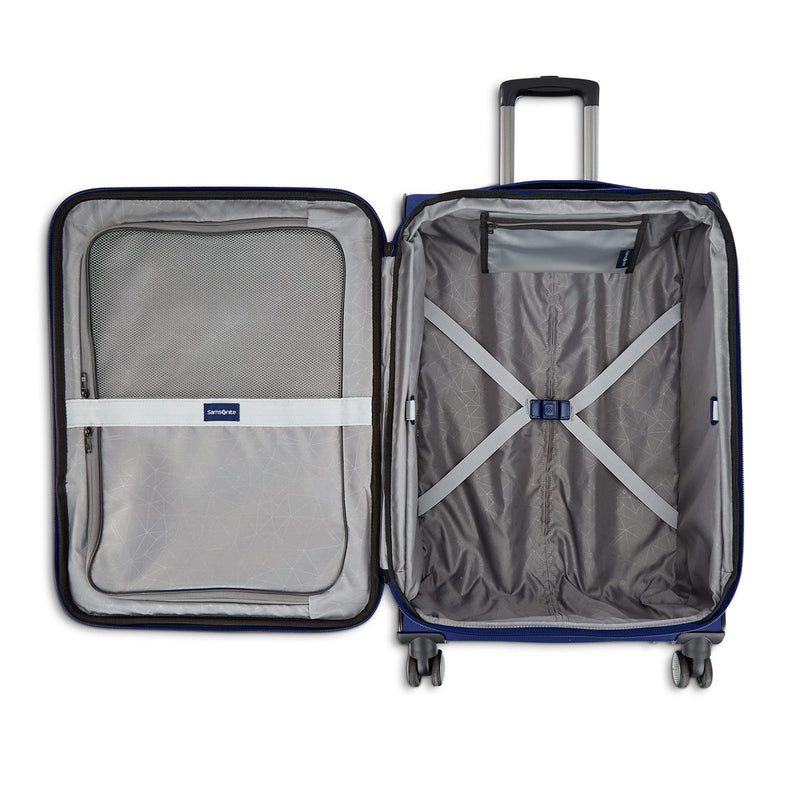 Samsonite Ascella 3.0 Softside Expandable Luggage with Spinner Wheels, CO EXP Spinner, Sapphire Blue