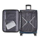 Samsonite Ascella 4 Large Checked Suitcase - Cerulean Blue