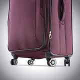 Samsonite Ascella X Softside Expandable Luggage with Spinner Wheels, Plum, Checked - Large 29 - Inch