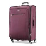 Samsonite Ascella X Softside Expandable Luggage with Spinner Wheels, Plum, Checked-Large 29-Inch