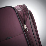 Samsonite Ascella X Softside Expandable Luggage with Spinner Wheels, Plum, Checked - Large 29 - Inch