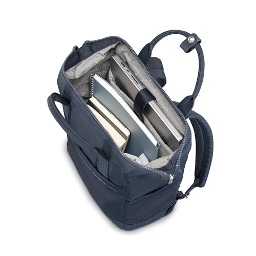 Samsonite Better Than Basics Convertible Backpack - Dual Carrying Options - Doctor-Bag Style Opening With Concealed Front Zipper - StackIt™ Strap Designed For Luggage Trolley Handle - MIDNIGHT BLUE