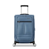 Samsonite Carry-On Soft-Sided Expandable 21-Inch Element Suitcase: Airline Approved for Most Major Airlines, Durable, 360° Spinner Wheels, Adjustable Handle, 2 Front & Side Pocket- CAPTAINS BLUE