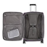 Samsonite Carry-On Soft-Sided Expandable 21-Inch Element Suitcase: Airline Approved for Most Major Airlines, Durable, 360° Spinner Wheels, Adjustable Handle, 2 Front & Side Pocket- Purple