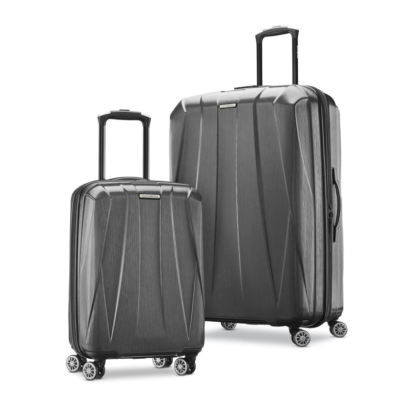 Samsonite Centric 2 Hardside Expandable Luggage with Spinner Wheels, 2 - Piece Set (20/24), Black