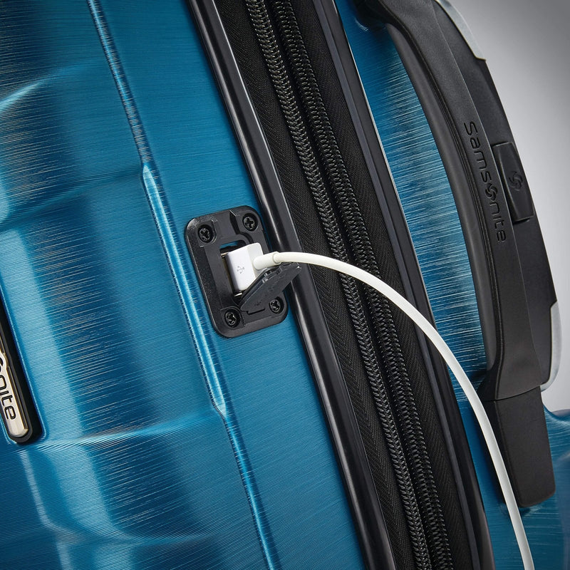 Samsonite Centric 2 Hardside Expandable Luggage with Spinner Wheels, 2 - Piece Set (20/28),Caribbean Blue