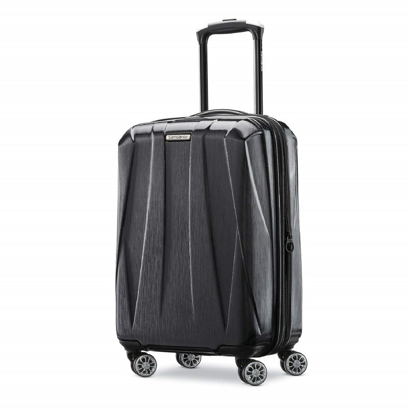 Samsonite Centric 2 Hardside Expandable Luggage with Spinner Wheels, Black, Carry - On 20 - Inch