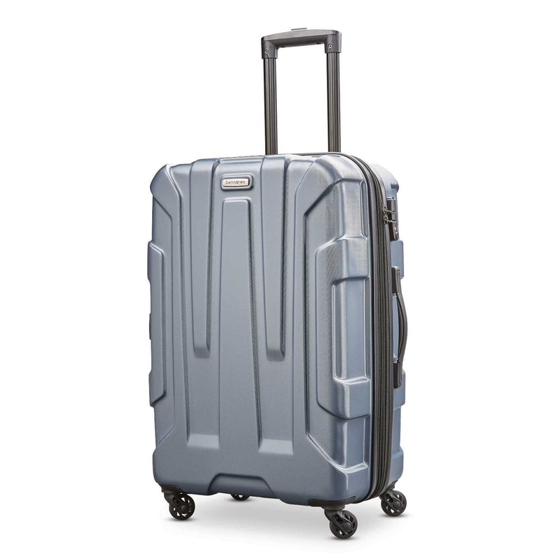Samsonite Centric Hardside Expandable Luggage with Spinner Wheels, Blue Slate, Checked - Medium 24 - Inch