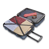 Samsonite Centric Hardside Expandable Luggage with Spinner Wheels, Blue Slate, Checked - Medium 24 - Inch