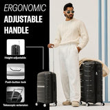 Samsonite Freeform 2-Piece Luggage Set - Carry-On & Large Checked Luggage with Dual Spinner Wheels - Durable Polypropylene Hardshell - TSA Lock, Airline-Approved - Expandable Hard Shell - Mint Green