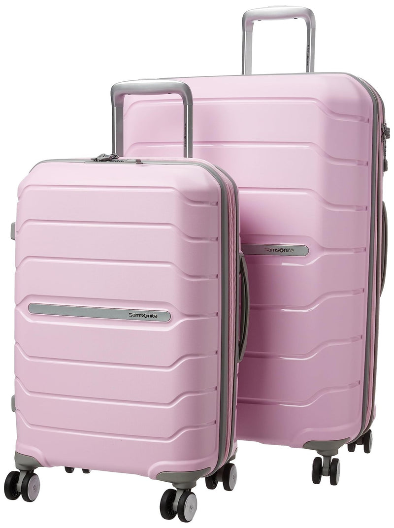 Samsonite Freeform 2 - Piece Luggage Set - Carry - On & Large Checked Luggage with Dual Spinner Wheels - Durable Polypropylene Hardshell - TSA Lock, Airline - Approved - Expandable Hard Shell - Pink Rose