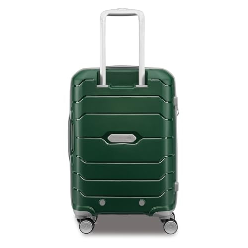 Samsonite Freeform Hardside Carry-On Luggage with Spinner Wheels - Hardshell Suitcase - TSA, Airline-Approved - Expandable Hard Shell, Smooth Rolling Wheels for Lightweight Travel - Pine Green