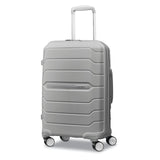 Samsonite Freeform Hardside Carry - On Luggage with Spinner Wheels - Hardshell Suitcase - TSA, Airline - Approved - Expandable Hard Shell, Smooth Rolling Wheels for Lightweight Travel - Light Grey