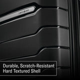 Samsonite Freeform Hardside Carry - On Luggage with Spinner Wheels - Hardshell Suitcase - TSA, Airline - Approved - Expandable Hard Shell, Smooth Rolling Wheels for Lightweight Travel – Black