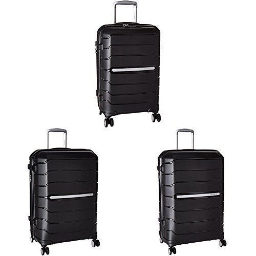 Samsonite Freeform Hardside Three-Piece Spinner Set (21"/24"/28"), Black | Backpacks4Less